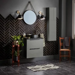 House Beautiful Aurelia Liquorice Ceramic Wall Tile 75 X 300mm - 0.5sqm Pack -Flooring Shop 13220563 9214909608085671