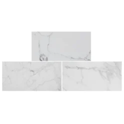 Calacatta Gloss Marble Effect Porcelain Wall & Floor Tile 315 X 615mm - 1.16sqm Pack -Flooring Shop 13220575 1964916611994991