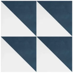 House Beautiful Cube Denim Porcelain Wall & Floor Tile 200 X 200mm - 0.52sqm Pack -Flooring Shop 13220590 1634916410125714