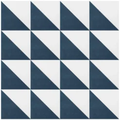 House Beautiful Cube Denim Porcelain Wall & Floor Tile 200 X 200mm - 0.52sqm Pack -Flooring Shop 13220590 3274916410230063