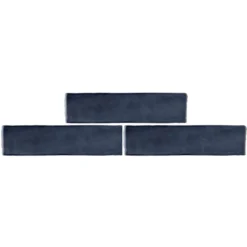 Country Living Artisan French Navy Ceramic Wall Tile 75 X 300mm - 0.5sqm Pack -Flooring Shop 13433210 2544916403897753