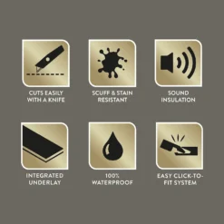 Kraus Herringbone Luxury Vinyl Floor Tile Sample - Harpsden Grey -Flooring Shop 13733827 2094957094523300