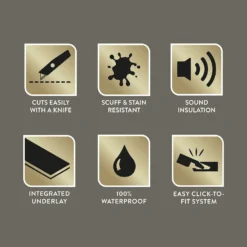 Kraus Herringbone Luxury Vinyl Floor Tile Sample - Langley Grey -Flooring Shop 13733829 5844957094484747