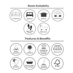 EGGER HOME Chalk Ceramic Tile 8mm Aqua+ Laminate Flooring -Flooring Shop 13999107 1225014868679597