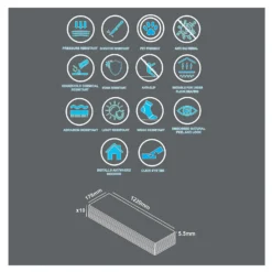 None Rigid Core Luxury Vinyl Flooring - Natural Oak Effect -Flooring Shop 14005585 1975006100384348