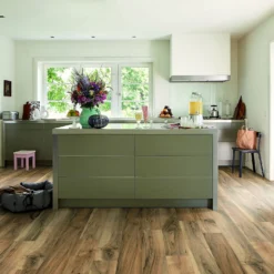 EGGER HOME Brown Perganti Walnut 8mm Aqua+ Laminate Flooring Sample